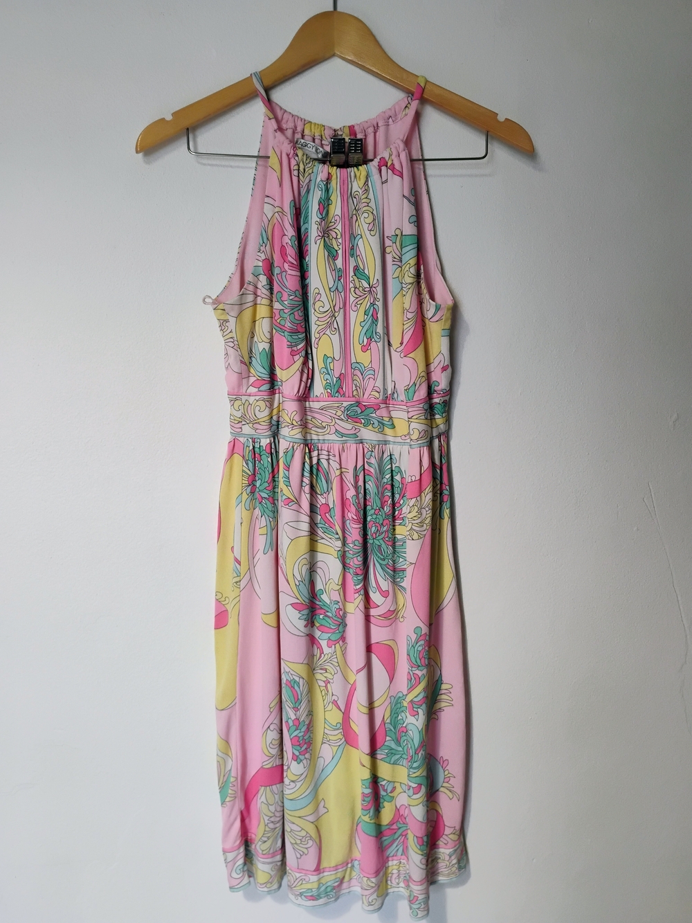 Maggy London Pink Romantic Midi Dress